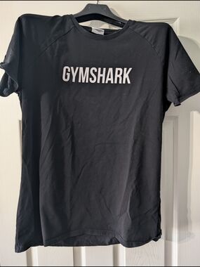 Gymshark Black T-Shirt with White Logo